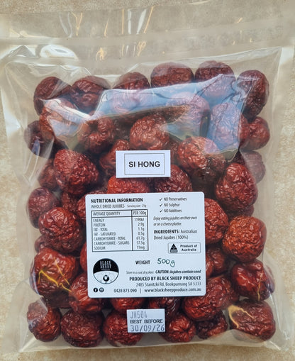 Whole Dried Jujubes (Si Hong variety)