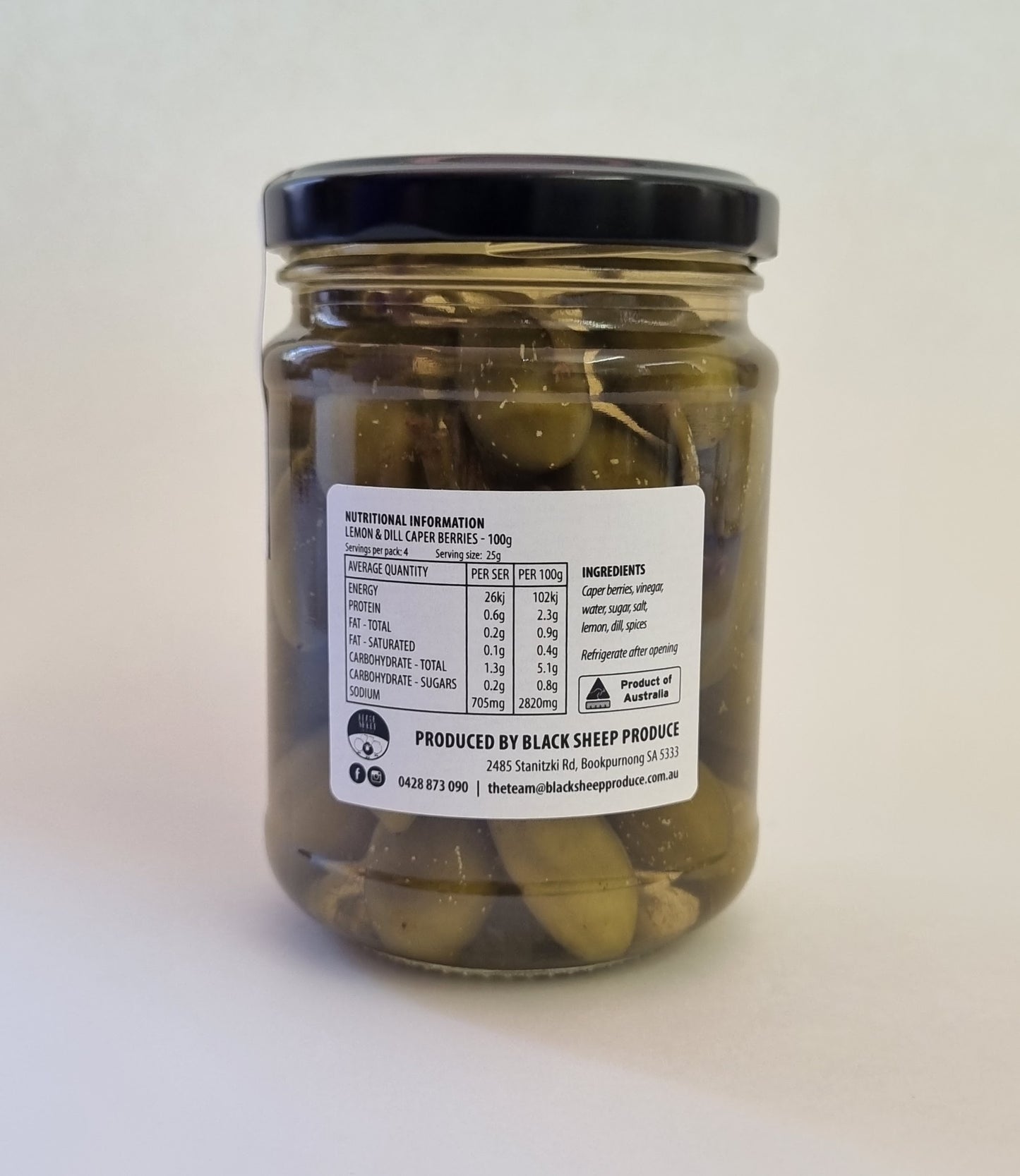 Lemon & Dill Pickled Caper Berries