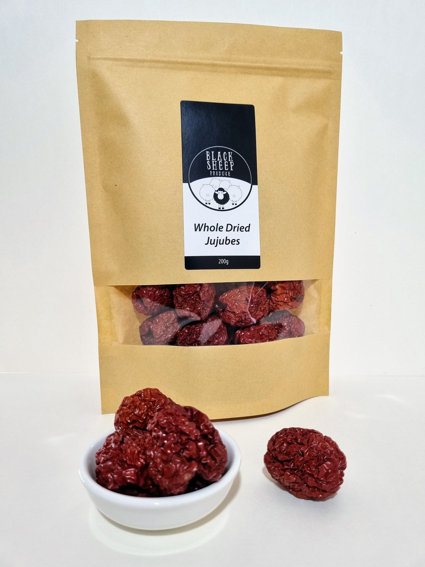 Whole Dried Jujubes (Li variety)