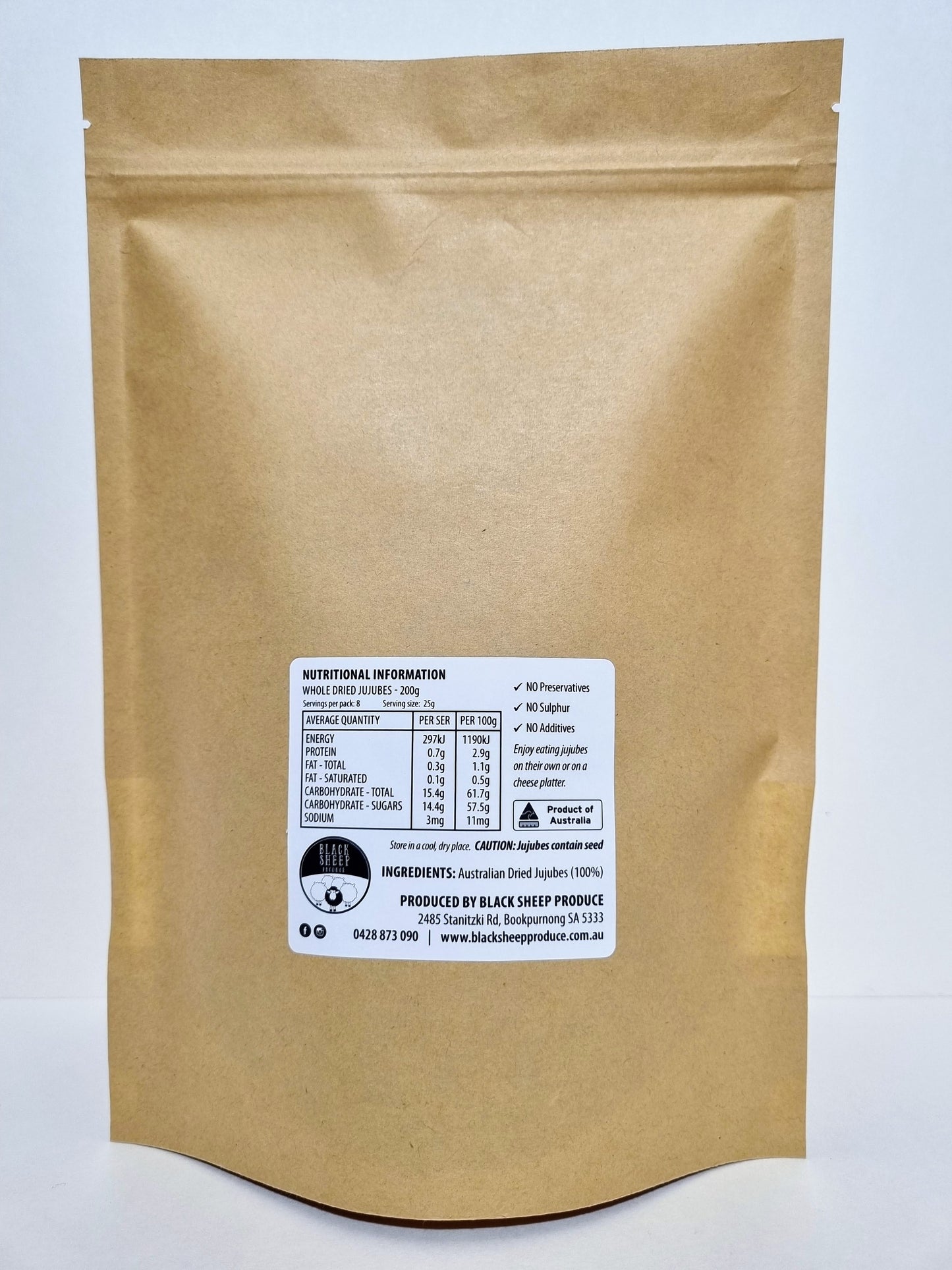 Whole Dried Jujubes (Li variety)