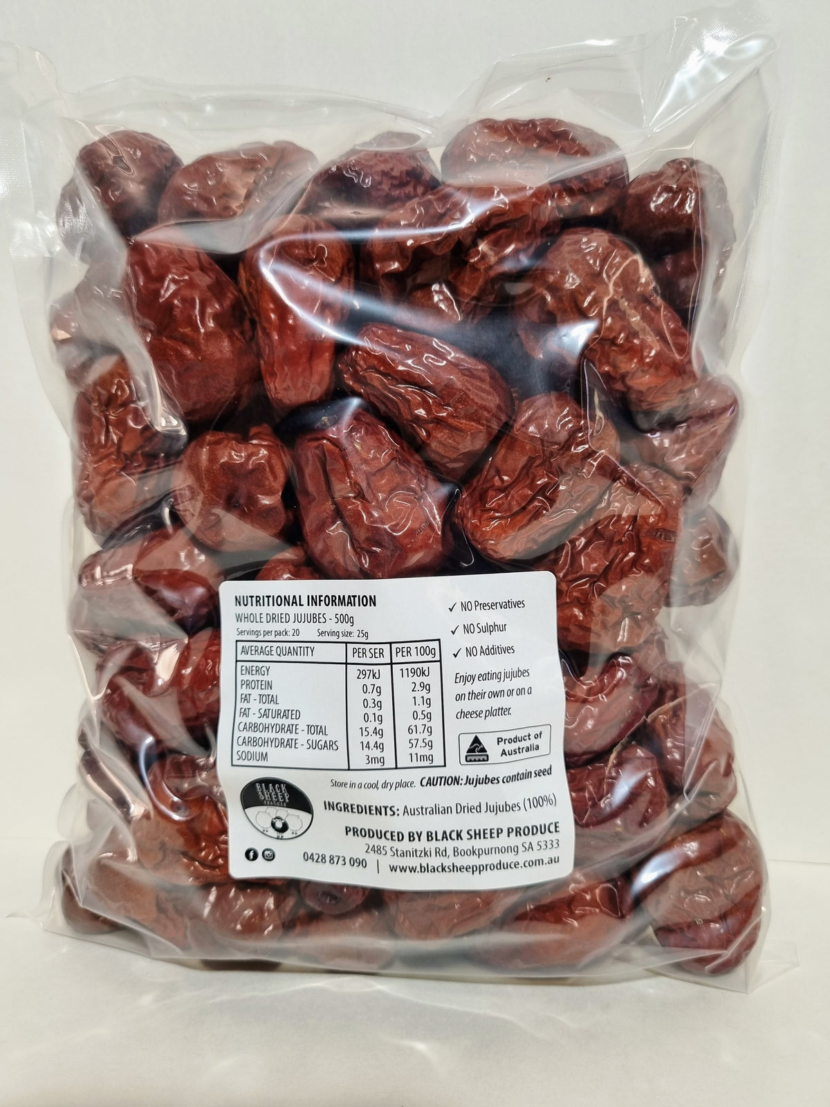 Whole Dried Jujubes (Jin variety)